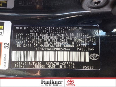 2023 Toyota Camry SE Auto (SE)