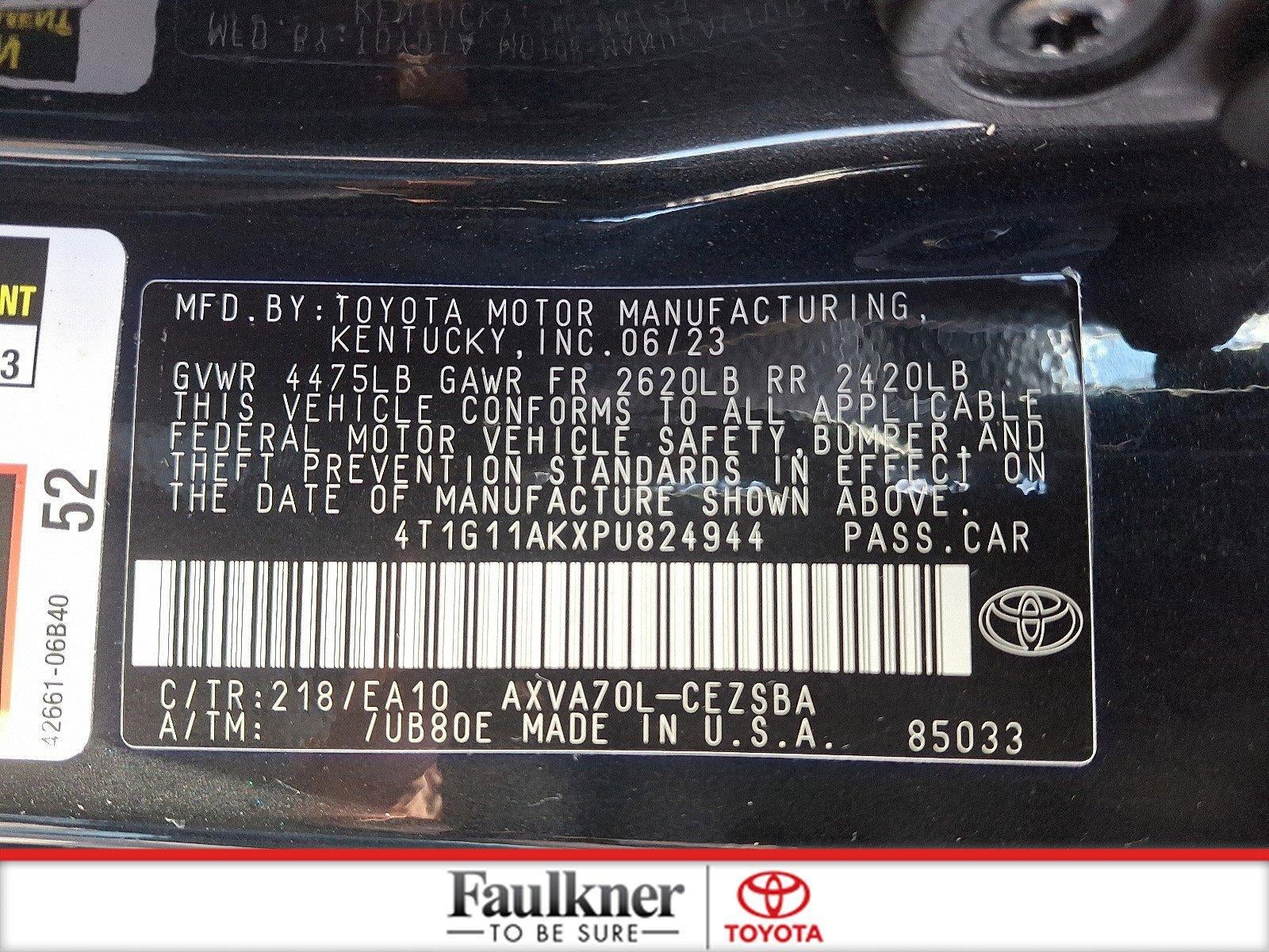 2023 Toyota Camry SE Auto (SE)