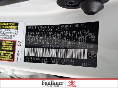 2021 Toyota Camry SE Auto AWD (Natl)