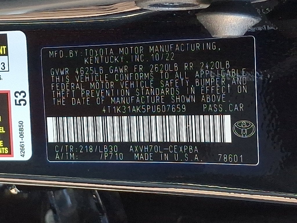 2023 Toyota Camry Hybrid XSE CERTIFIED
