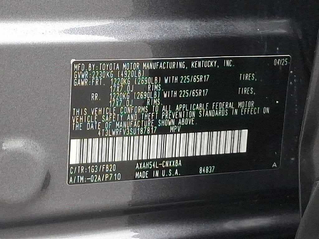 2025 Toyota RAV4 Hybrid LE CERTIFIED