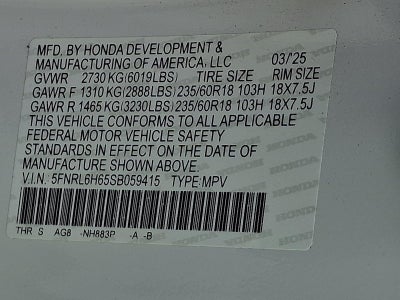 2025 Honda Odyssey EX-L Auto