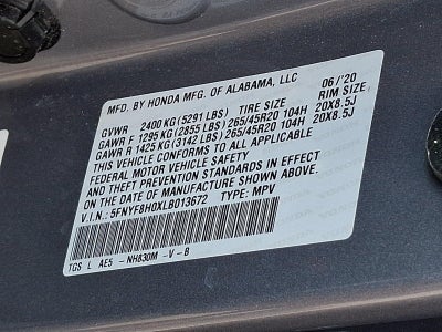 2020 Honda Passport Elite AWD