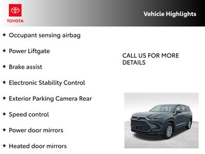 2026 Toyota Grand Highlander XLE CERTIFIED