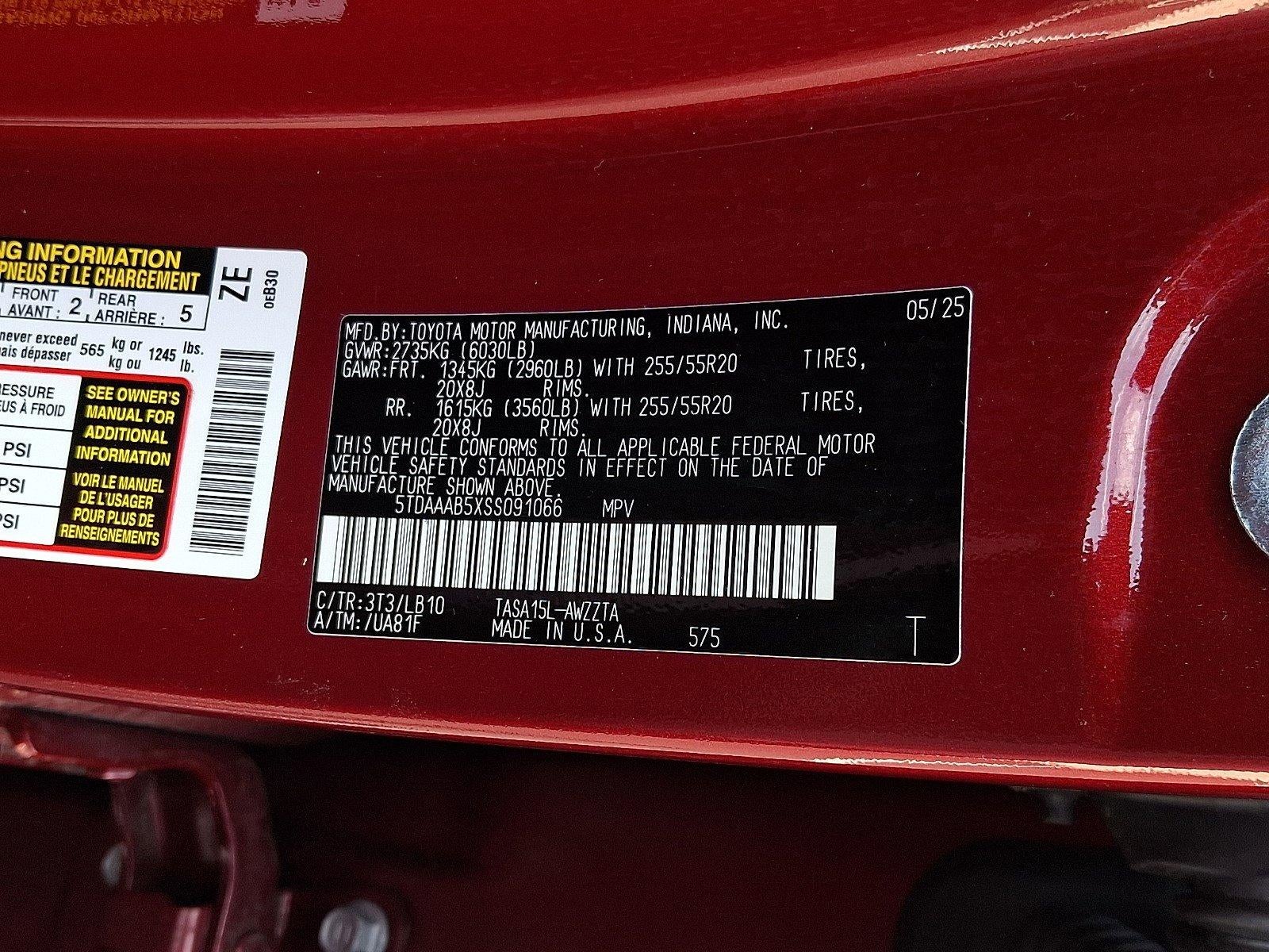 2025 Toyota Grand Highlander Platinum AWD (Natl)