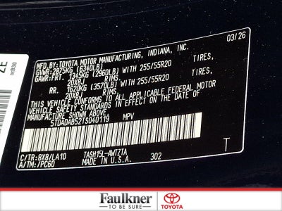2026 Toyota Grand Highlander Hybrid MAX Platinum AWD (Natl)