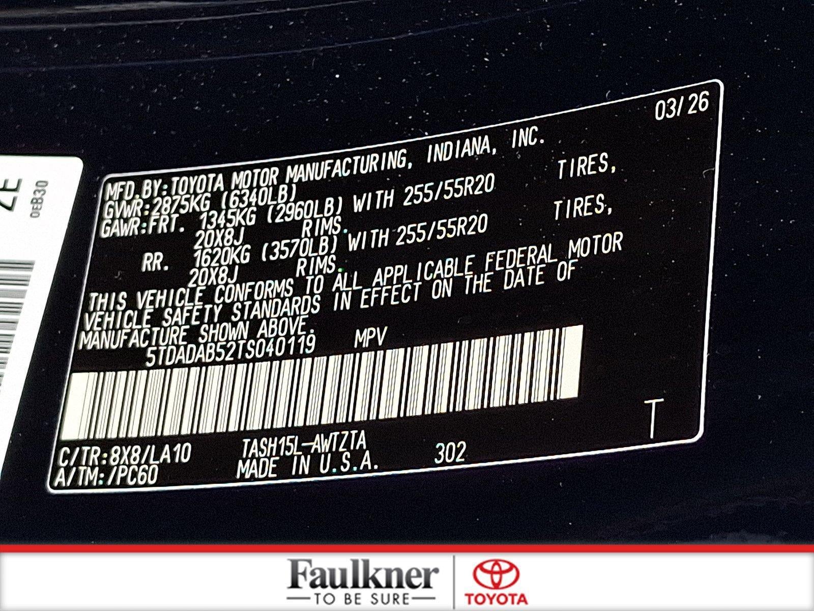2026 Toyota Grand Highlander Hybrid MAX Platinum AWD (Natl)