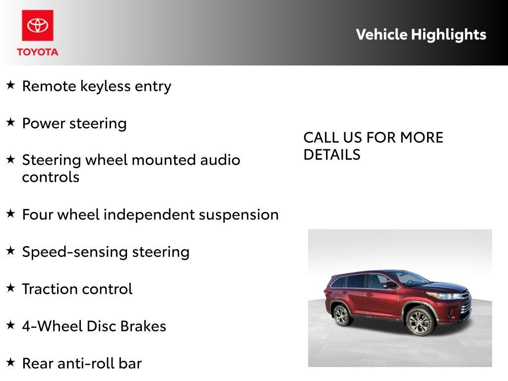 2019 Toyota Highlander LE