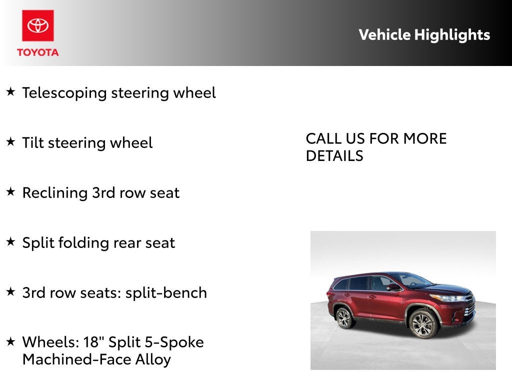 2019 Toyota Highlander LE