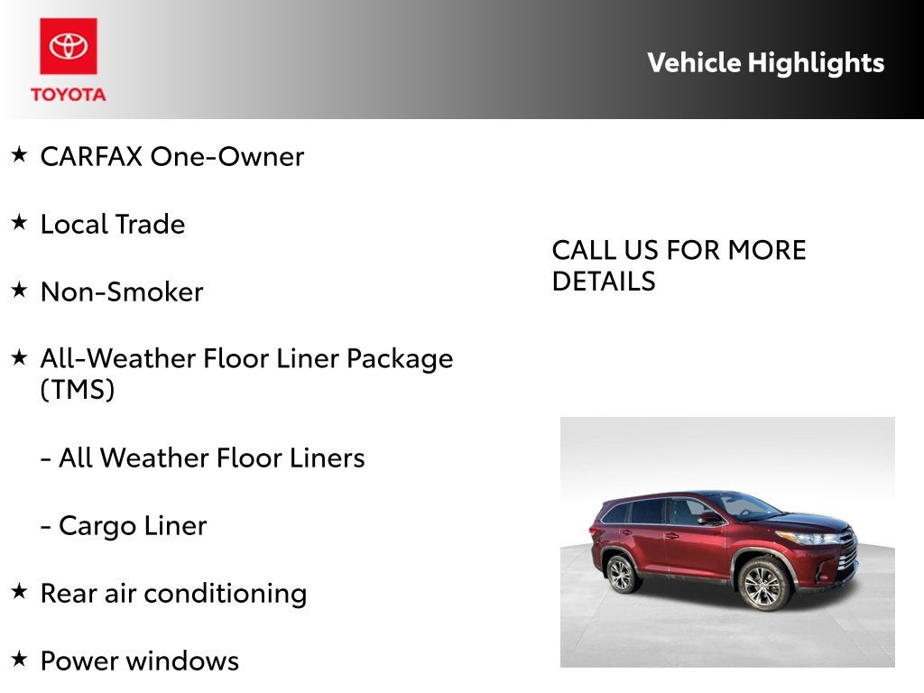 2019 Toyota Highlander LE