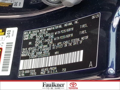 2025 Toyota Sienna XSE AWD 7-Passenger (Natl)