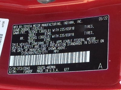 2022 Toyota Highlander XLE CERTIFIED