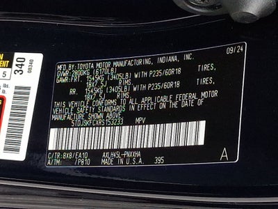 2024 Toyota Sienna XLE 7 Passenger