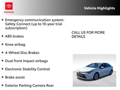 2026 Toyota Corolla LE CERTIFIED