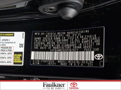 2025 Toyota Corolla LE CVT (Natl)