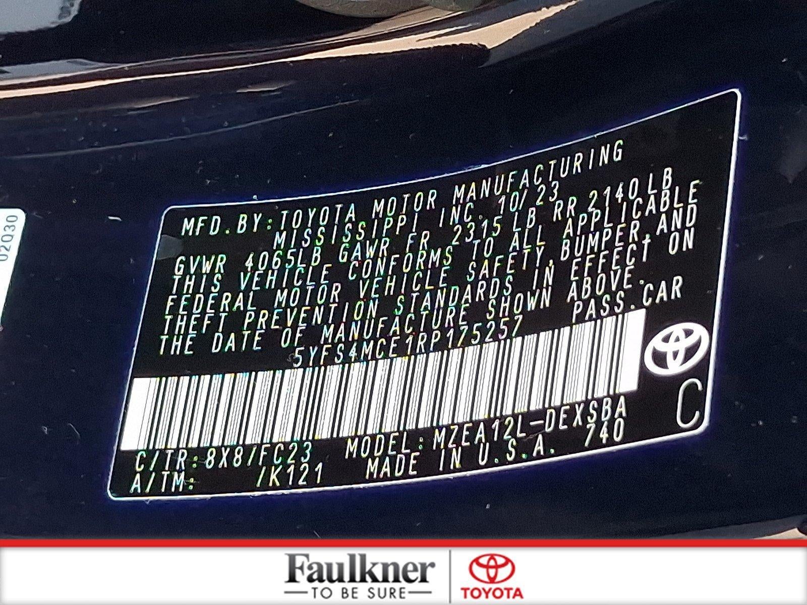 2024 Toyota Corolla SE CVT (Natl)
