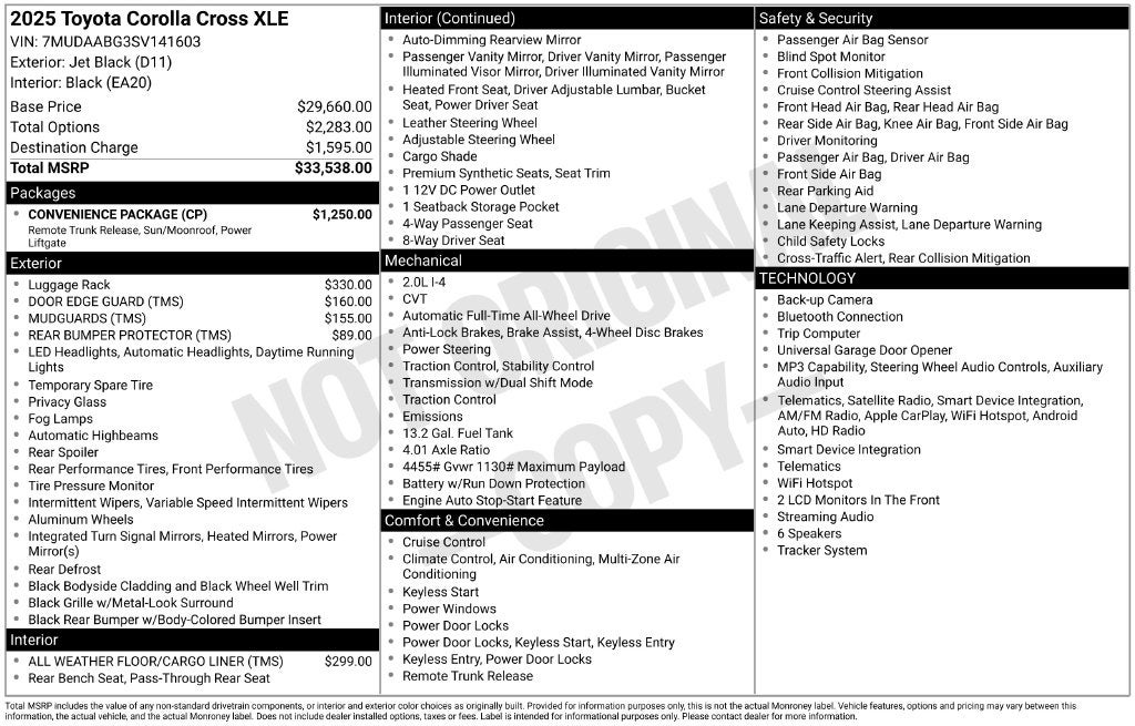 2025 Toyota Corolla Cross XLE CERTIFIED