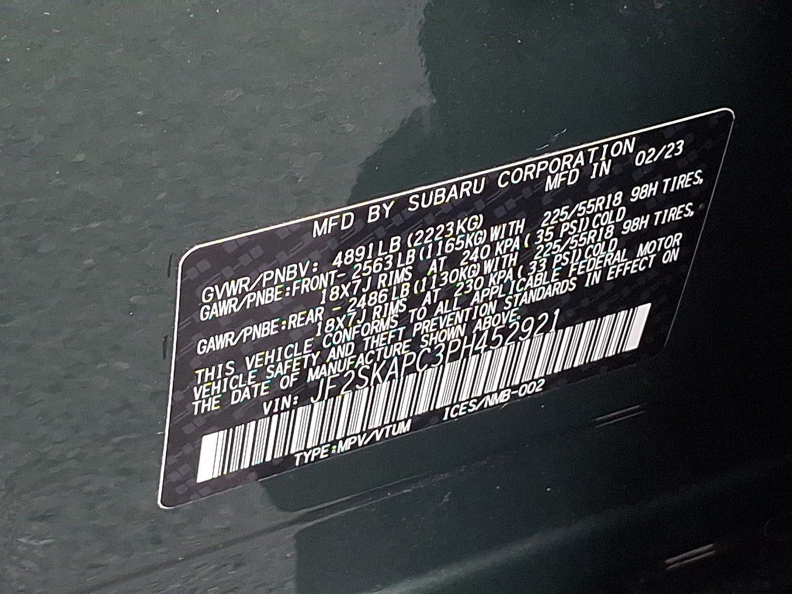 2023 Subaru Forester Limited CVT
