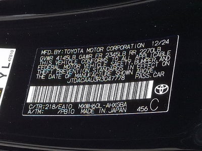 2024 Toyota Prius XLE CERTIFIED