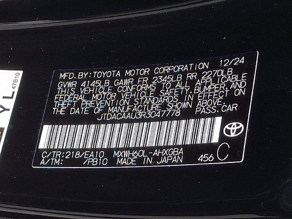 2024 Toyota Prius XLE CERTIFIED