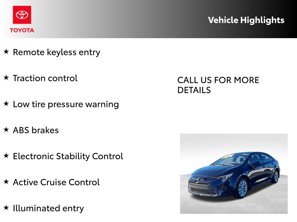 2026 Toyota Corolla Hybrid LE