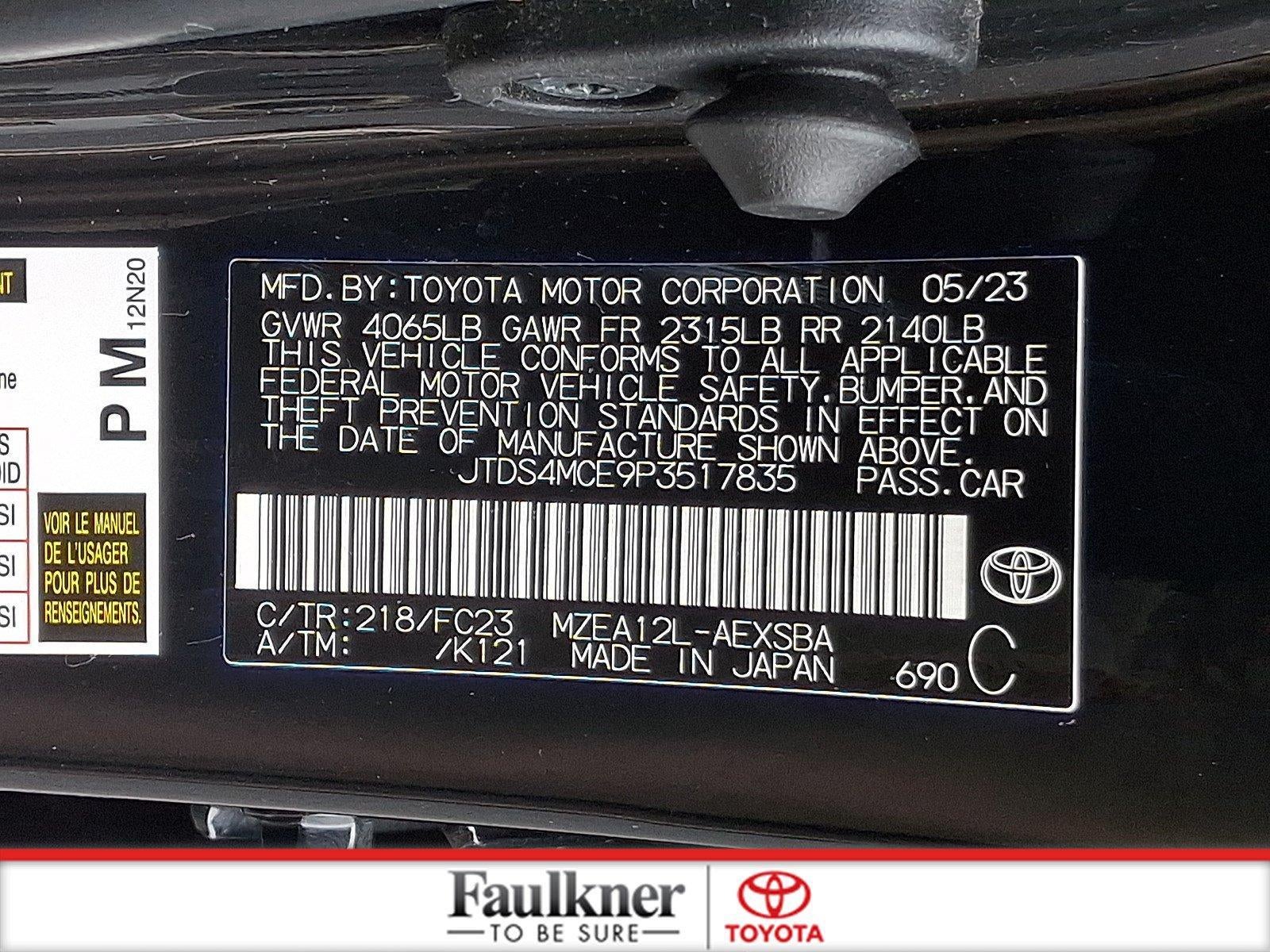 2023 Toyota Corolla SE CVT (Natl)