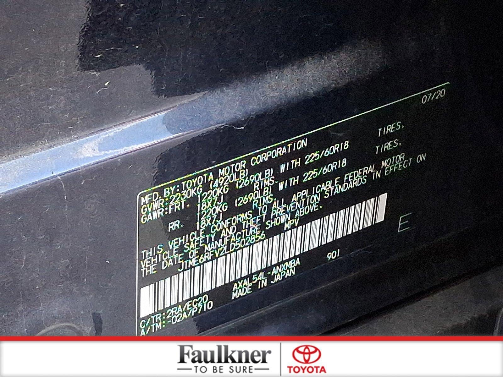 2020 Toyota RAV4 Hybrid XSE AWD (Natl) *Ltd Avail*