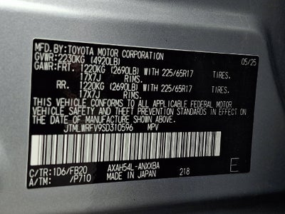 2025 Toyota RAV4 Hybrid LE CERTIFIED