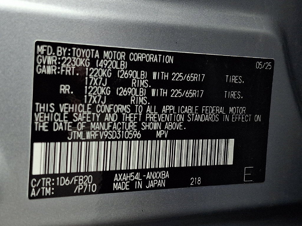 2025 Toyota RAV4 Hybrid LE CERTIFIED