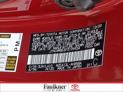 2023 Toyota Corolla Hatchback XSE CVT (Natl)