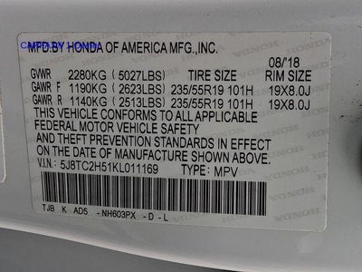 2019 Acura RDX AWD w/Technology Pkg