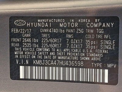 2017 Hyundai TUCSON SE AWD
