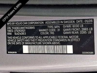 2026 Volvo XC90 B6 AWD Ultra Dark Theme 6-Seater