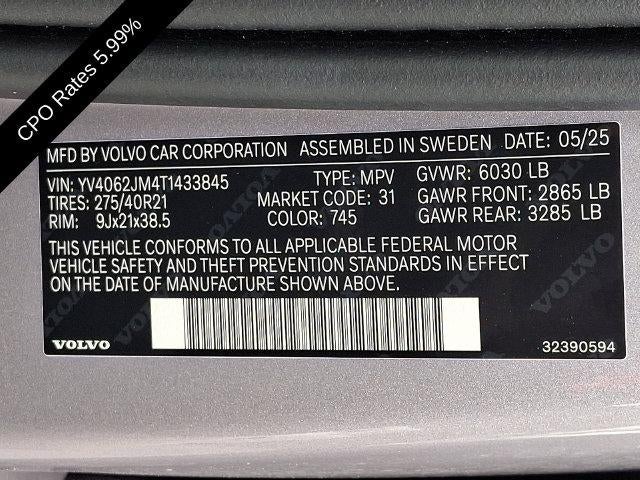 2026 Volvo XC90 B6 AWD Ultra Dark Theme 6-Seater