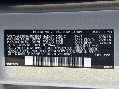 2019 Volvo XC90 T6 AWD Momentum