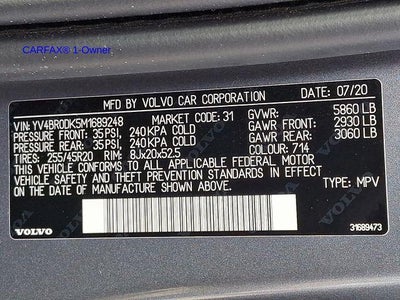 2021 Volvo XC60 Recharge T8 eAWD PHEV Inscription Expression
