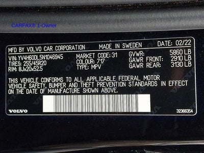 2022 Volvo XC60 Recharge Plug-In Hybrid T8 eAWD PHEV Inscription Extended Range