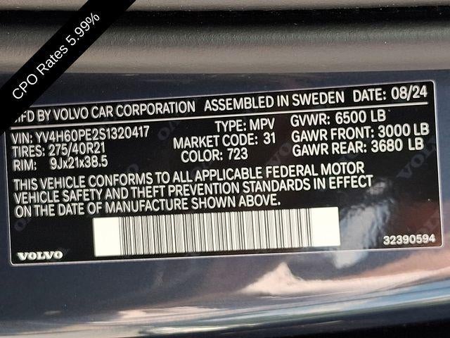 2025 Volvo XC90 Plug-In Hybrid T8 AWD Plus 7-Seater