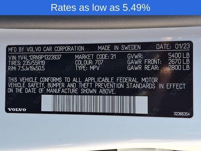 2023 Volvo XC60 B5 AWD Plus Bright Theme