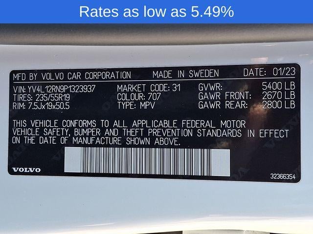 2023 Volvo XC60 B5 AWD Plus Bright Theme