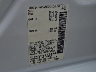 2023 Nissan Altima 2.5 SL Sedan