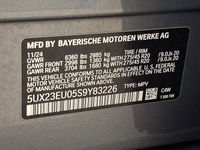 2025 BMW X5 xDrive40i Sports Activity Vehicle