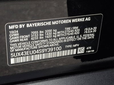2025 BMW X5 xDrive50e Plug-In Hybrid