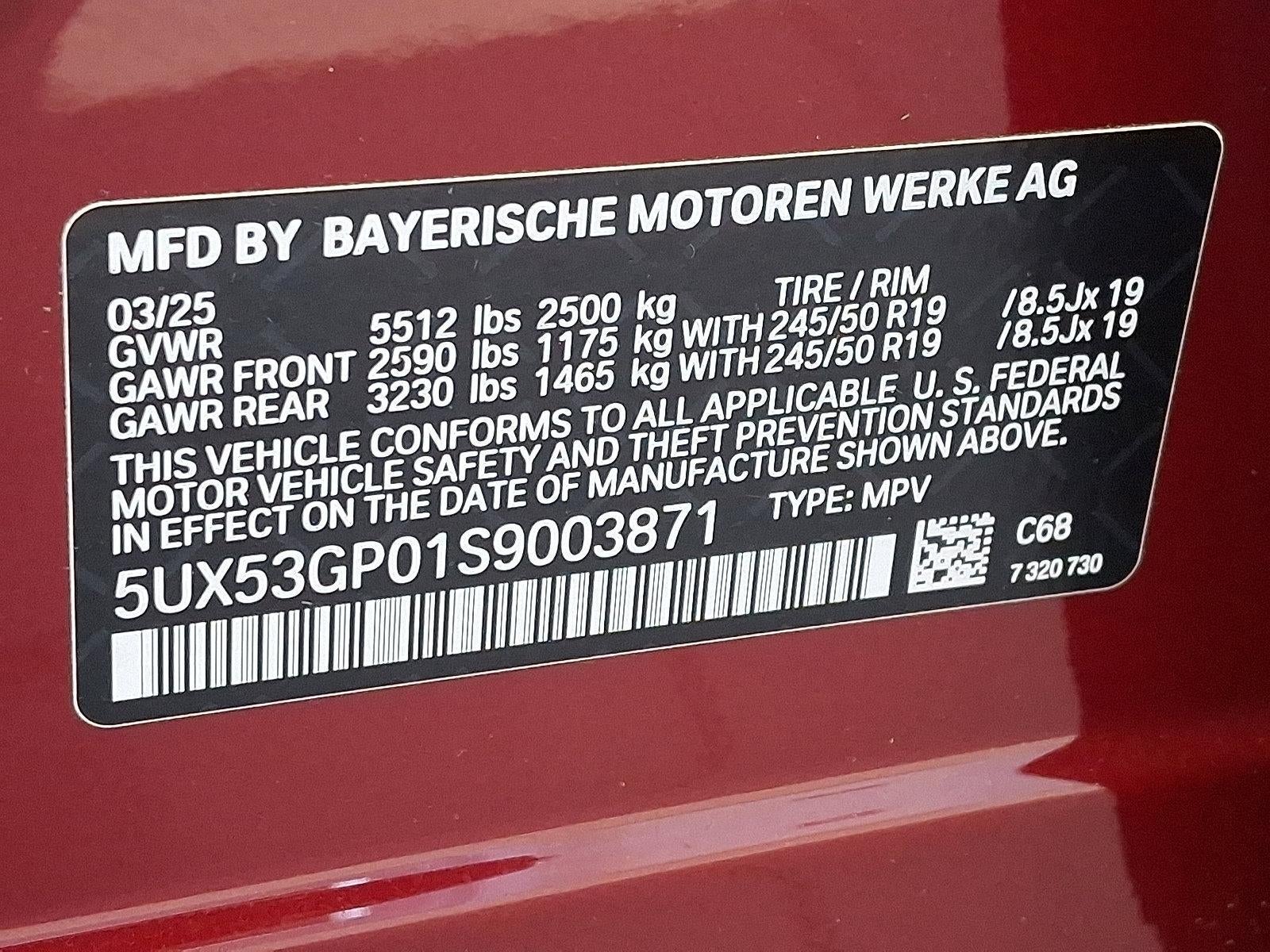 2025 BMW X3 30 xDrive Sports Activity Vehicle