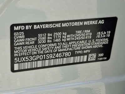 2025 BMW X3 30 xDrive Sports Activity Vehicle