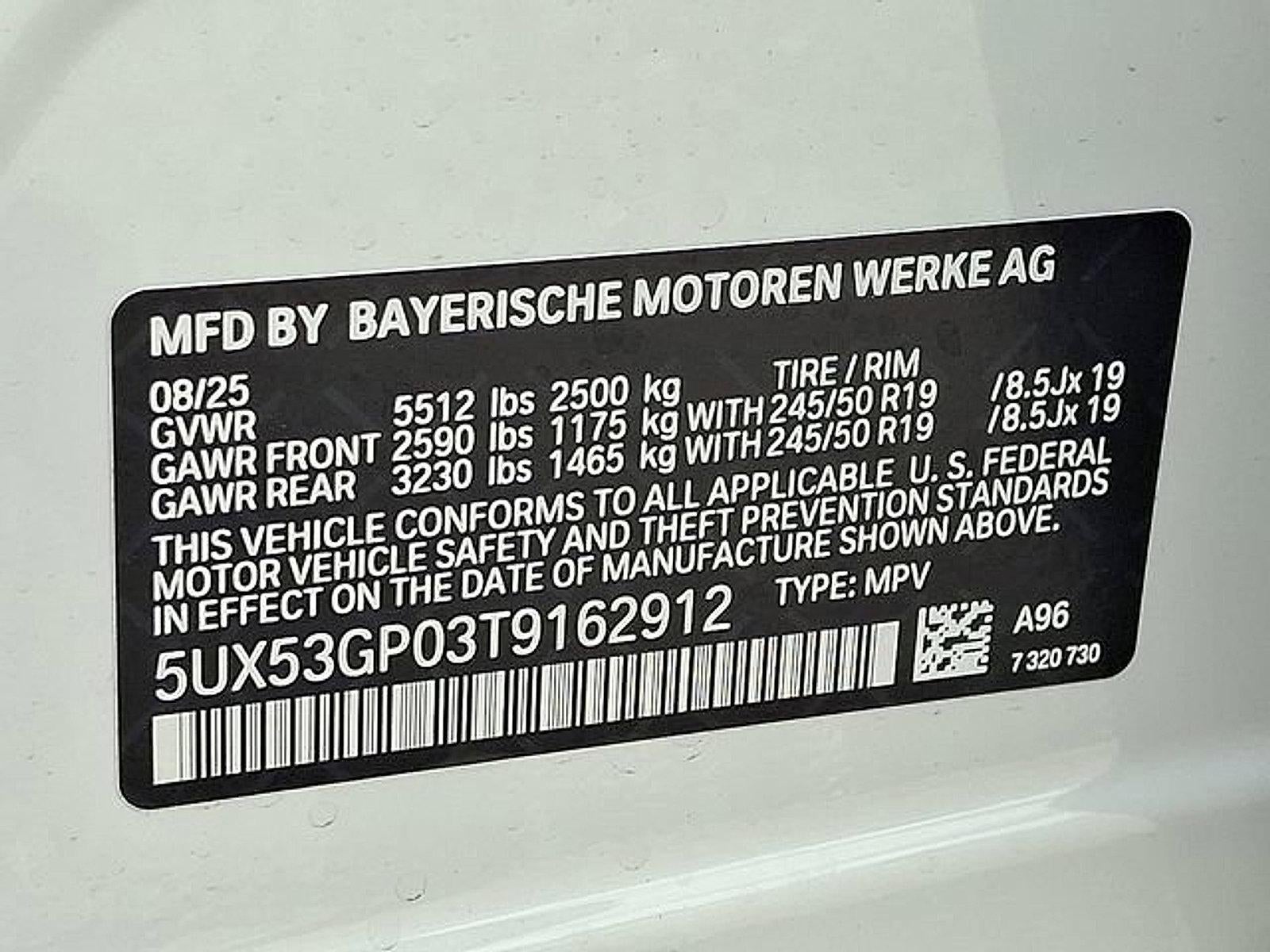 2026 BMW X3 30 xDrive Sports Activity Vehicle