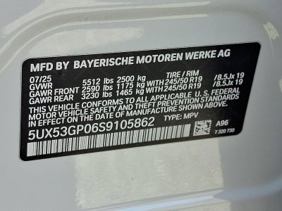 2025 BMW X3 30 xDrive Sports Activity Vehicle