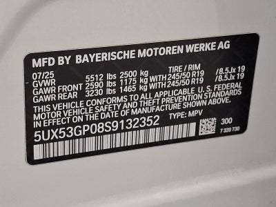 2025 BMW X3 30 xDrive Sports Activity Vehicle
