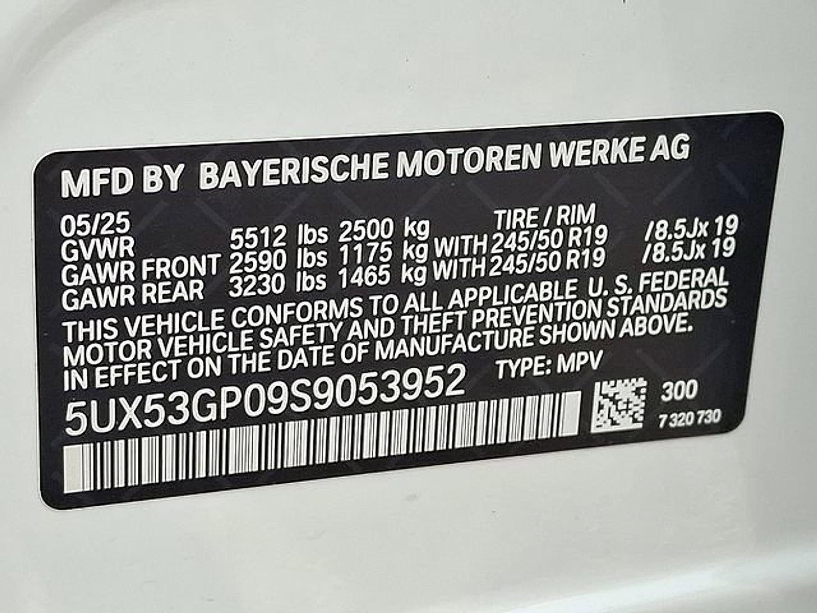 2025 BMW X3 30 xDrive Sports Activity Vehicle