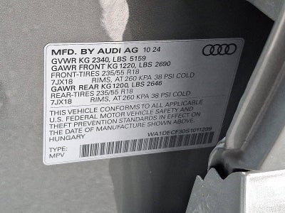2025 Audi Q3 S line Premium 45 TFSI quattro